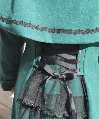 Cape Set Bustle Coat