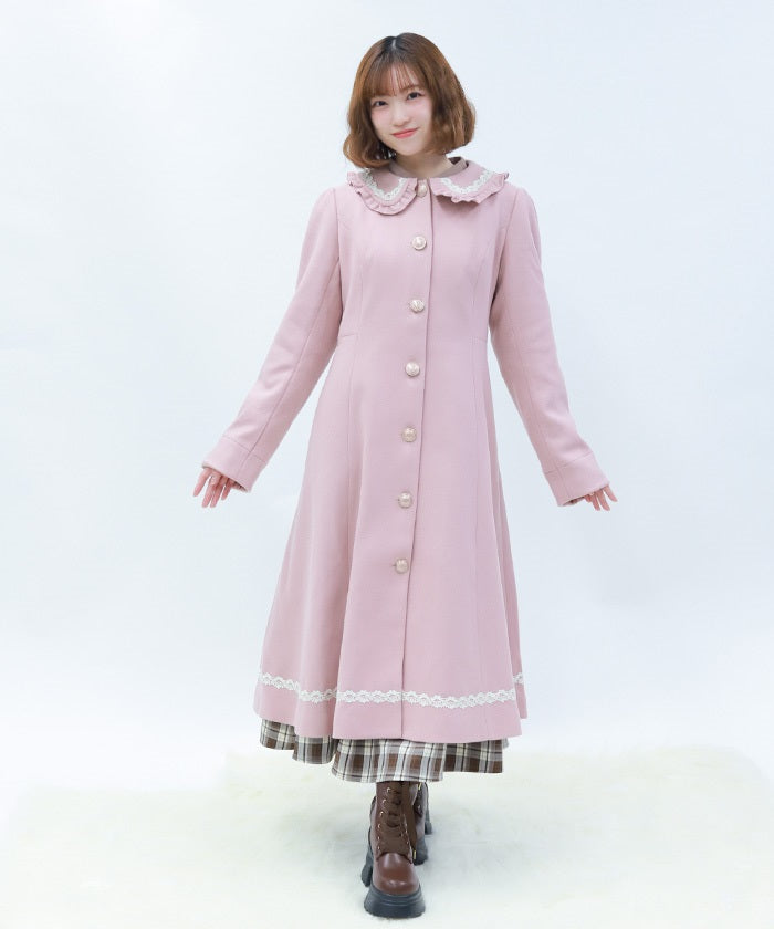 Long Coat with Fur Tippet – axes femme from JAPAN