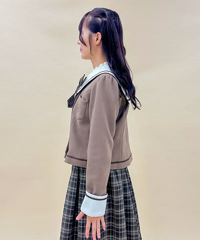 Sailor Collar Short Coat (Pre-order)