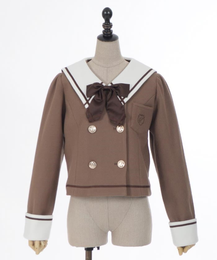 Sailor Collar Short Coat (Pre-order)