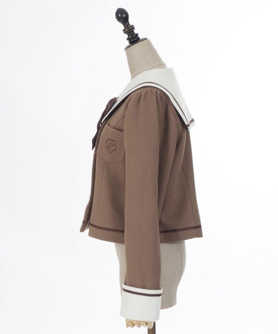 Sailor Collar Short Coat (Pre-order)