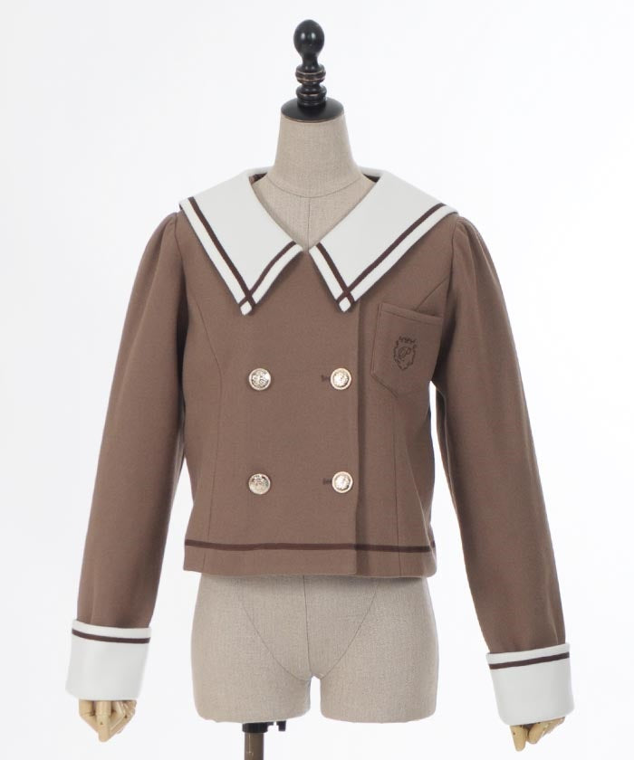 Sailor Collar Short Coat (Pre-order)