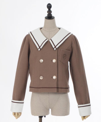 Sailor Collar Short Coat (Pre-order)