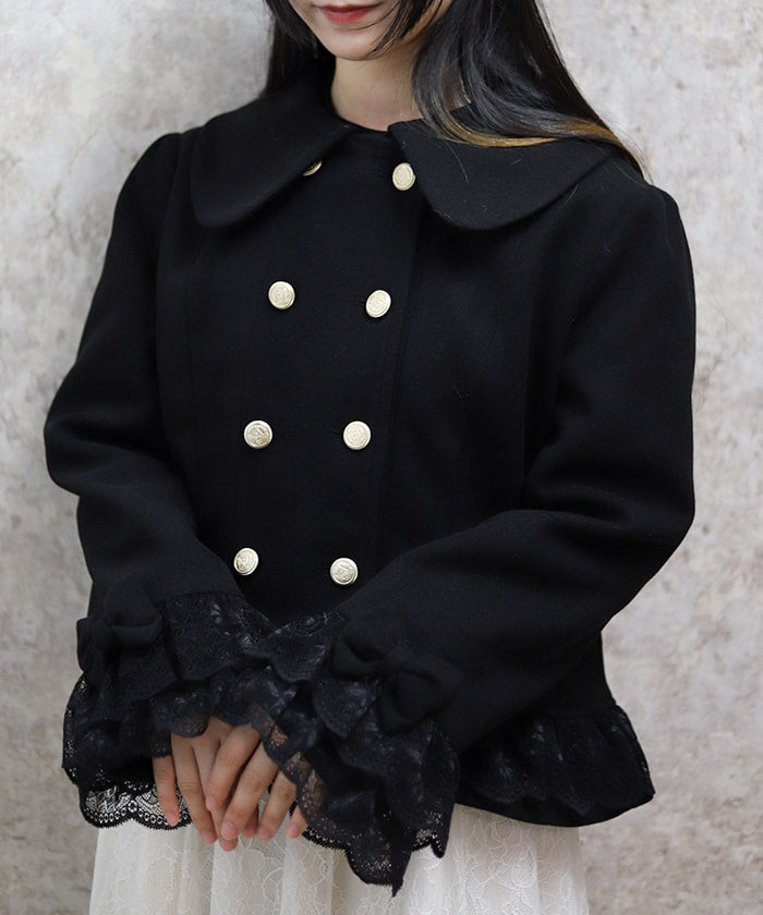 Hem Lace Short Coat – axes femme from JAPAN