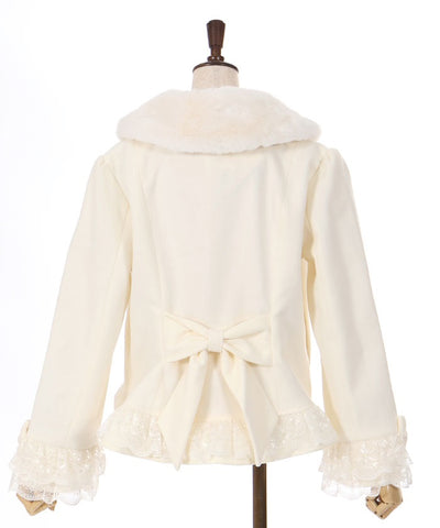 Hem Lace Short Coat (Pre-order)