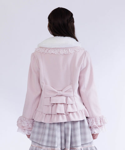Rose Ribbon Frill Coat