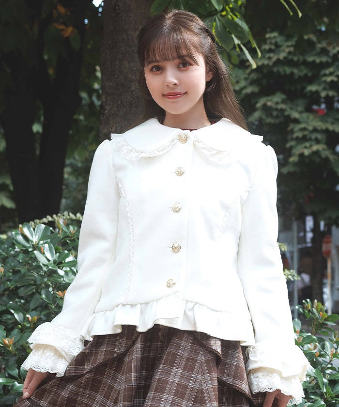 Rose Ribbon Frill Coat