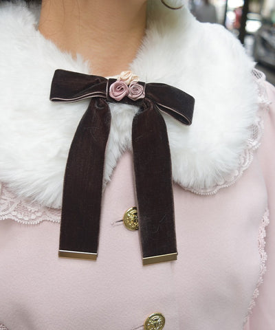 Rose Ribbon Frill Coat