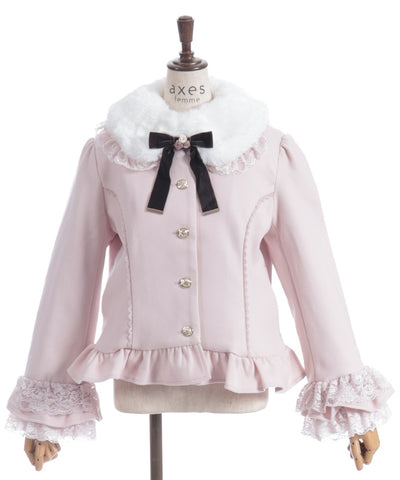 Rose Ribbon Frill Coat
