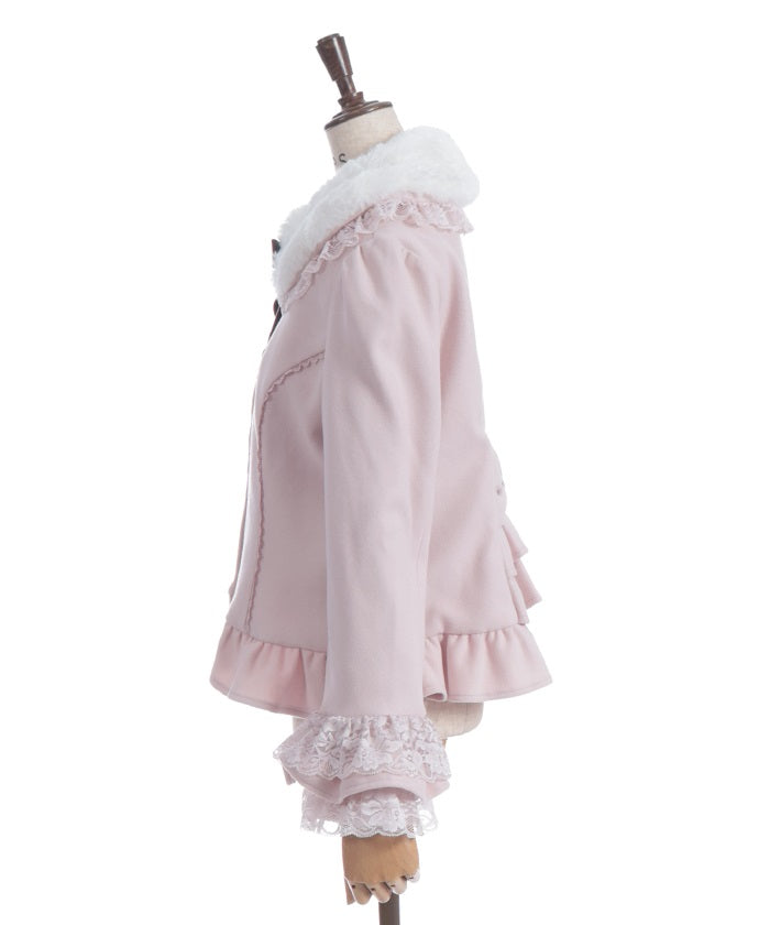 Rose Ribbon Frill Coat