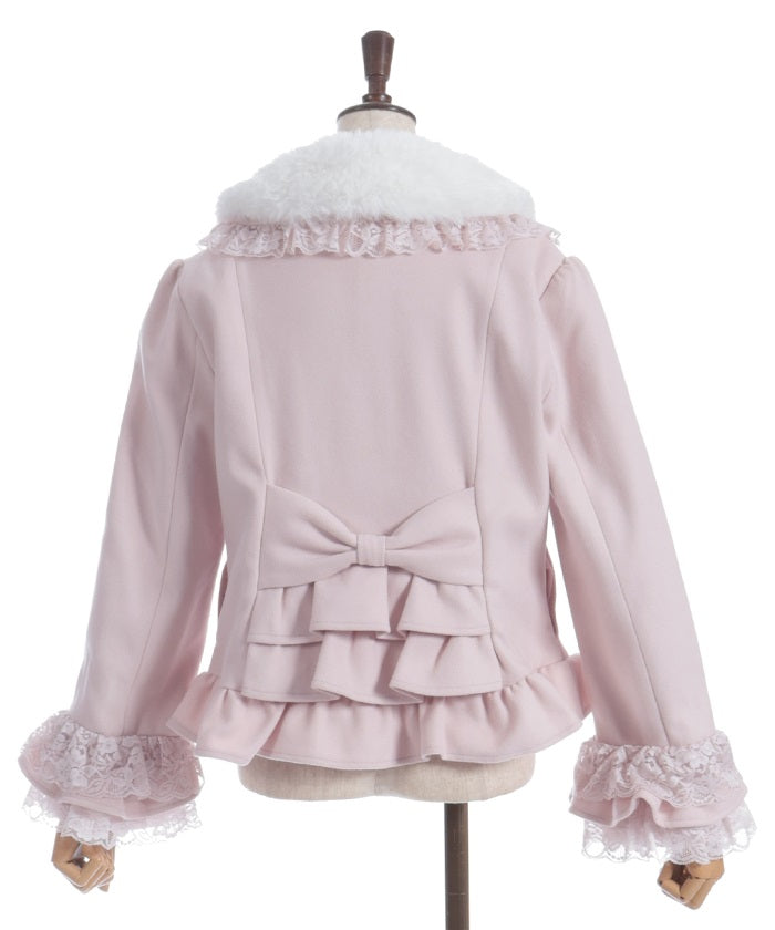 Rose Ribbon Frill Coat