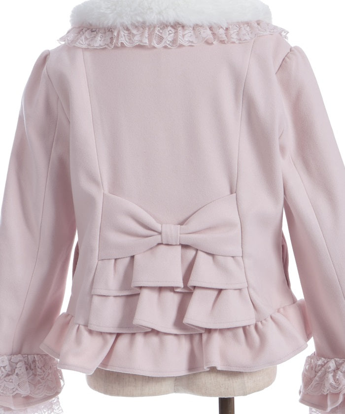 Rose Ribbon Frill Coat