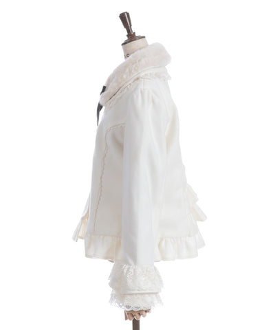 Rose Ribbon Frill Coat