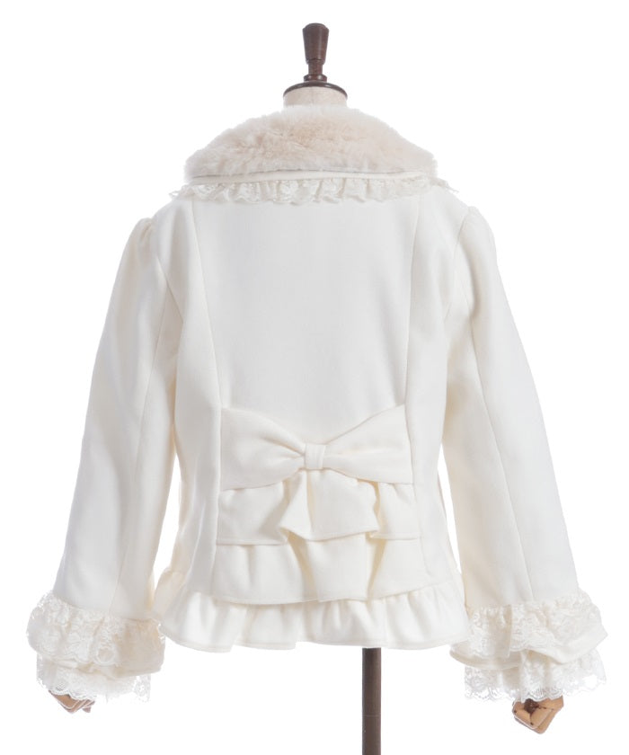 Rose Ribbon Frill Coat