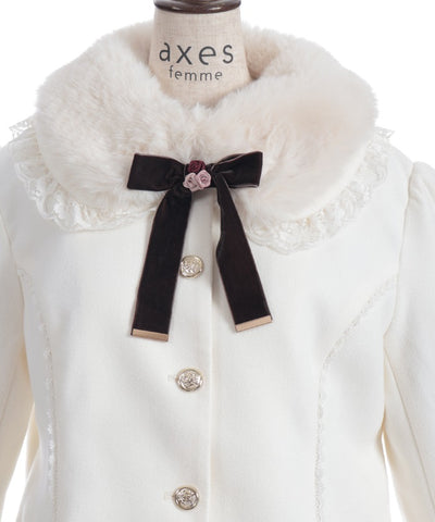 Rose Ribbon Frill Coat