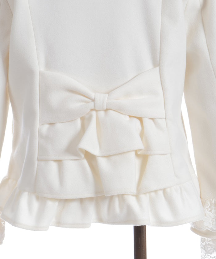 Rose Ribbon Frill Coat