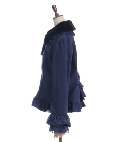 Rose Ribbon Frill Coat