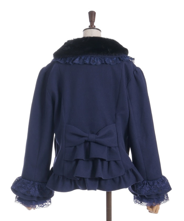 Rose Ribbon Frill Coat
