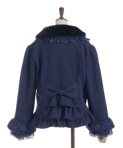 Rose Ribbon Frill Coat