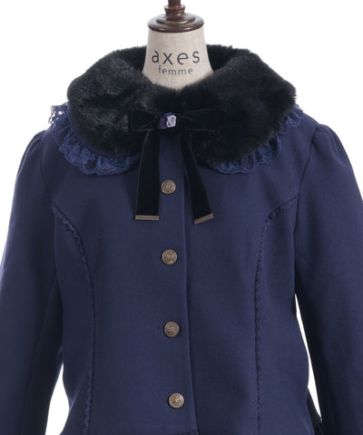 Rose Ribbon Frill Coat