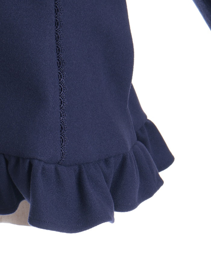 Rose Ribbon Frill Coat