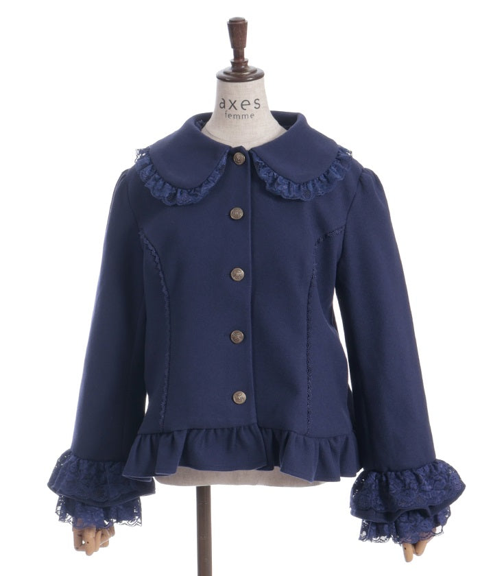 Rose Ribbon Frill Coat