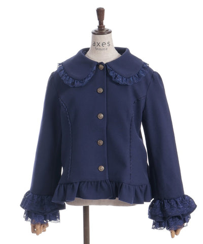 Rose Ribbon Frill Coat