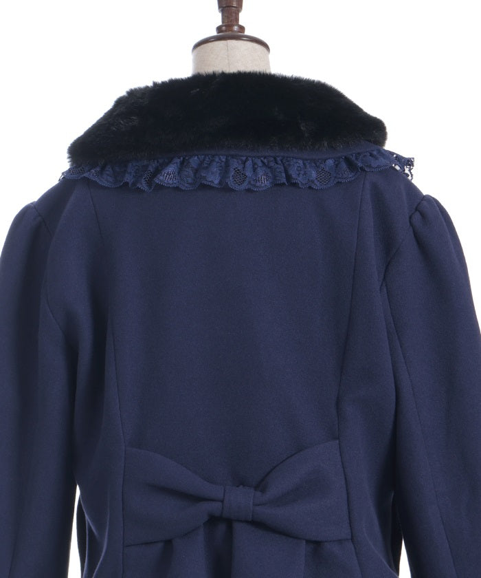 Rose Ribbon Frill Coat