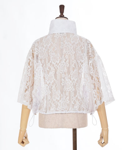 High Neck Lace Blouson