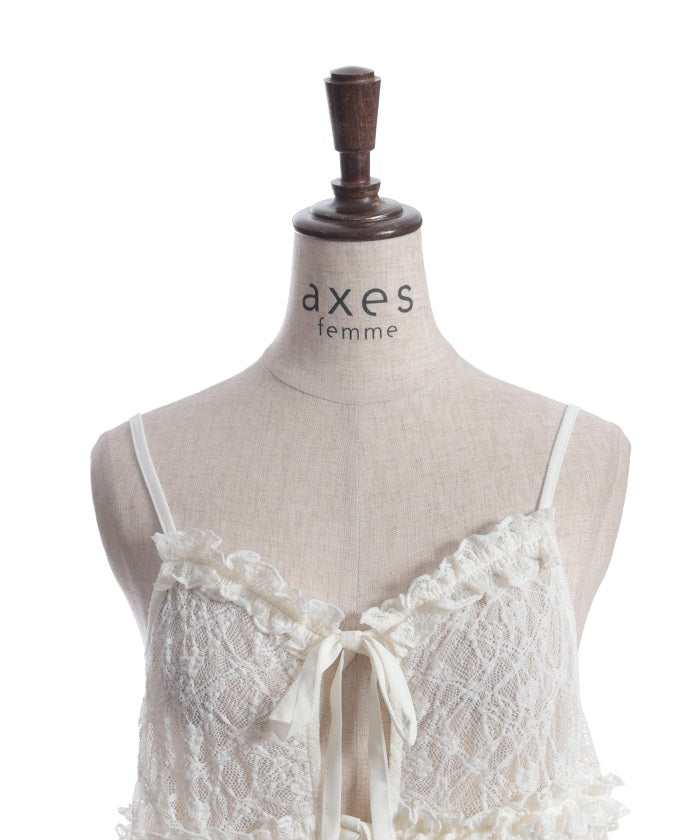 Tunic Length Lace Camisole