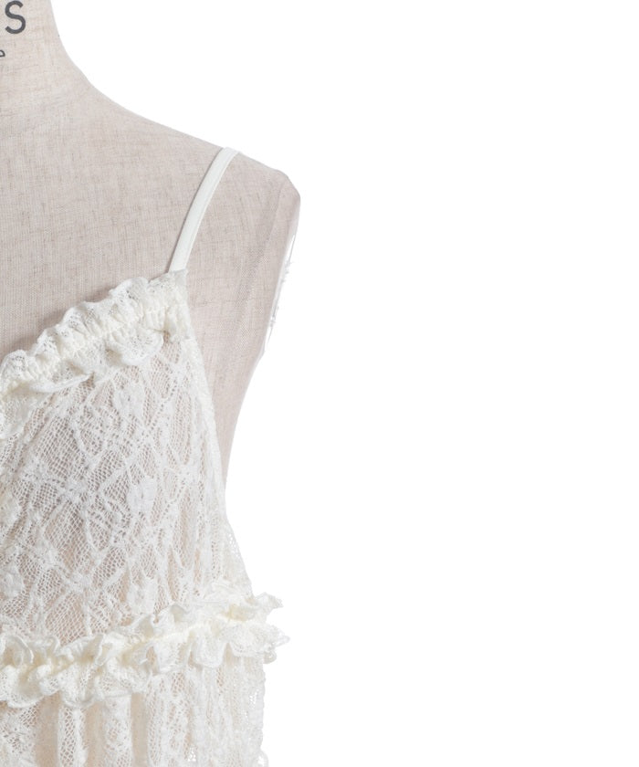 Tunic Length Lace Camisole