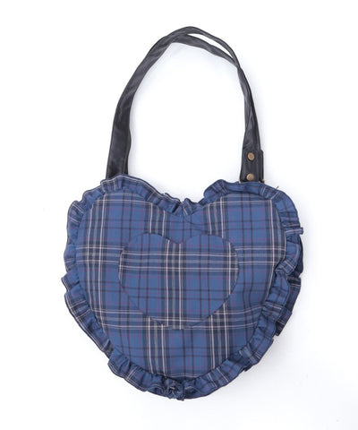 Tartan Plaid Heart Bag