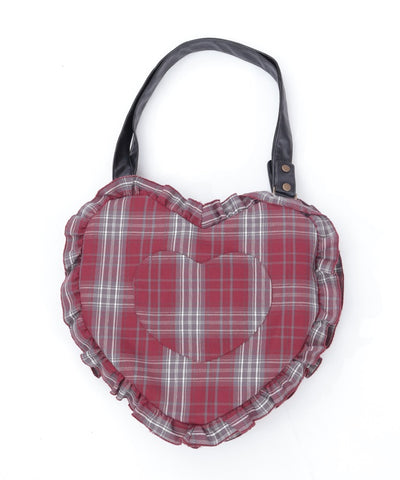 Tartan Plaid Heart Bag
