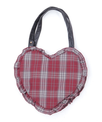 Tartan Plaid Heart Bag