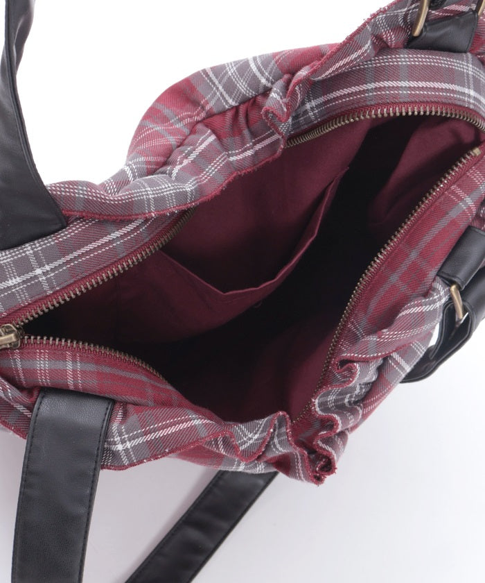 Tartan Plaid Heart Bag