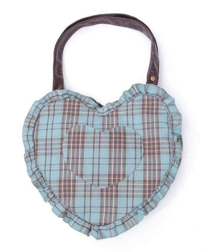 Tartan Plaid Heart Bag