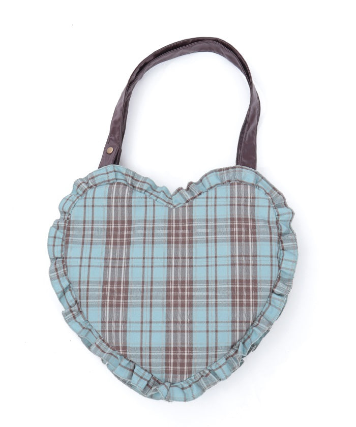 Tartan Plaid Heart Bag