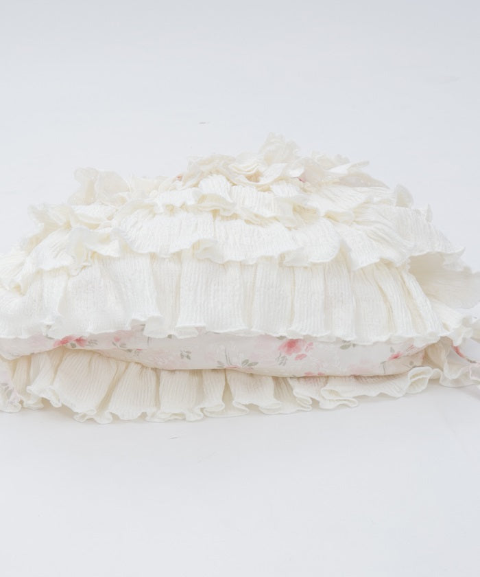 Small Floral Pattern & Frill Knapsack