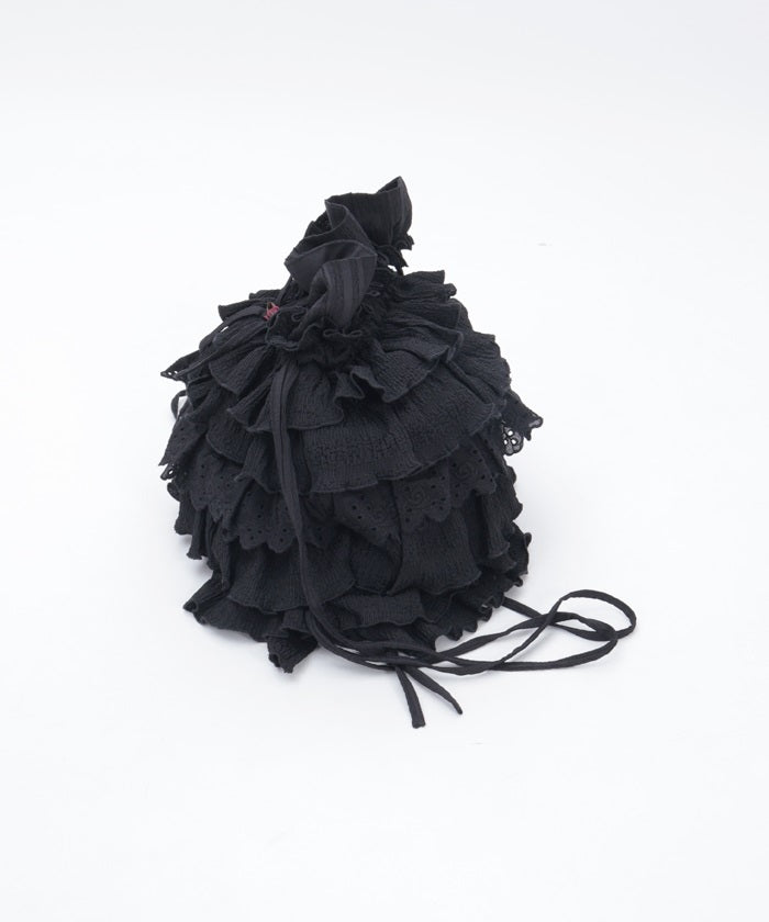 Small Floral Pattern & Frill Knapsack