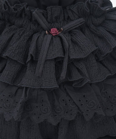 Small Floral Pattern & Frill Knapsack