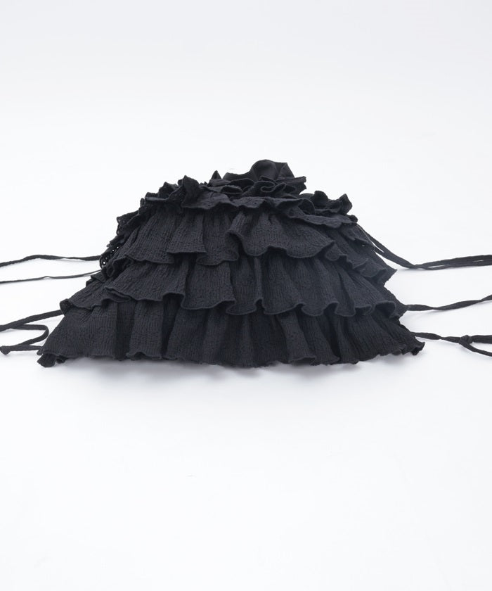 Small Floral Pattern & Frill Knapsack