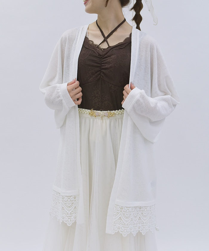 Lace UV Cut Dolman Cardigan – axes femme from JAPAN