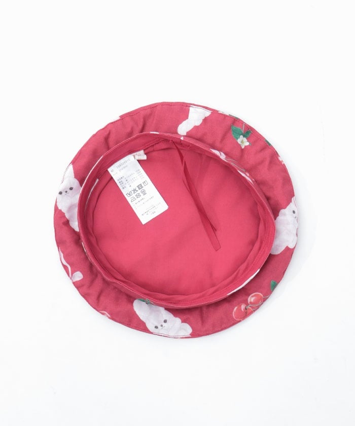 Cherry Bunny Pattern Beret