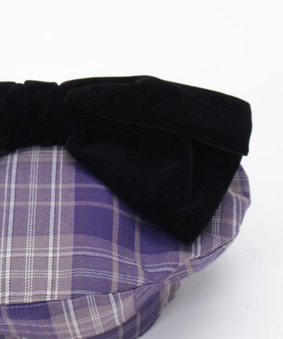 Tartan Plaid Ribbon Beret