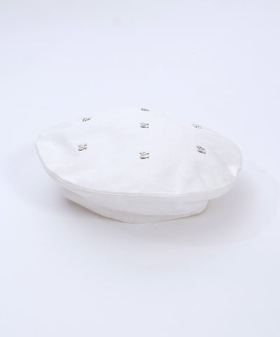 Ribbon Parts Denim Beret