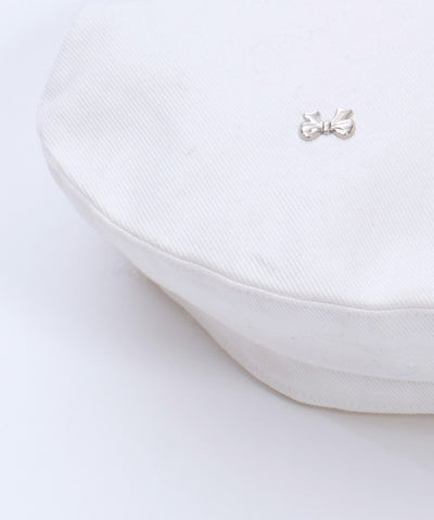 Ribbon Parts Denim Beret