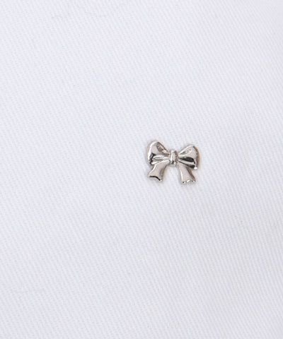 Ribbon Parts Denim Beret
