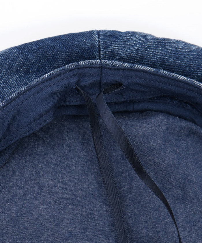 Ribbon Parts Denim Beret