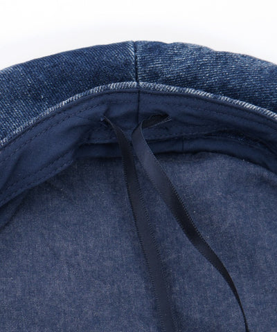 Ribbon Parts Denim Beret