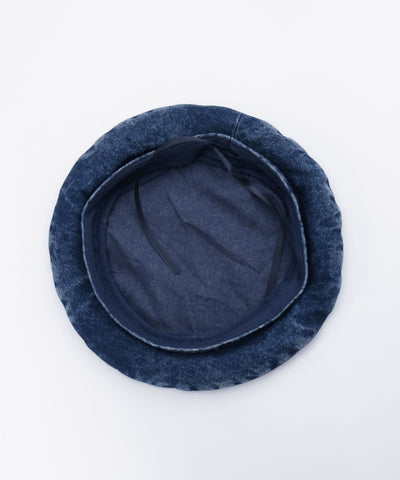Ribbon Parts Denim Beret